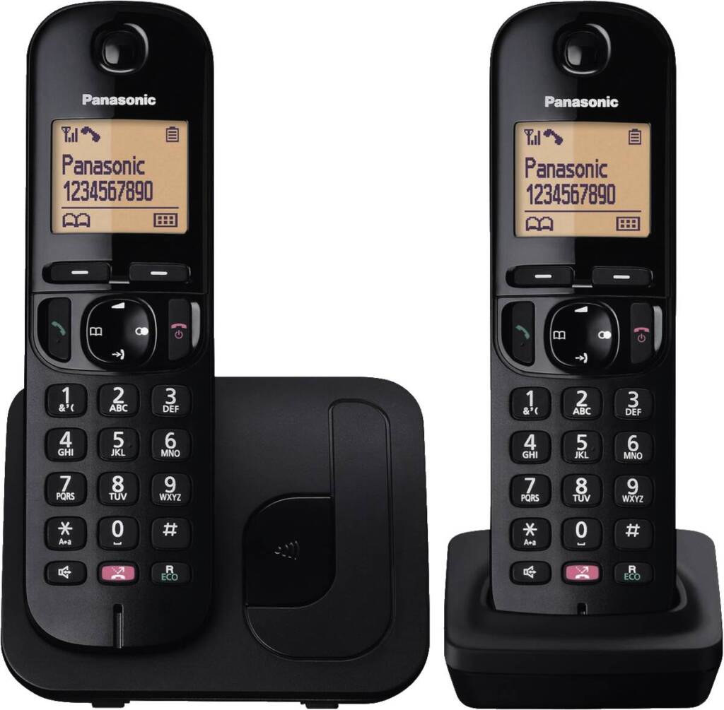 Panasonic kx-tgc252nlb teléfono dúo negro