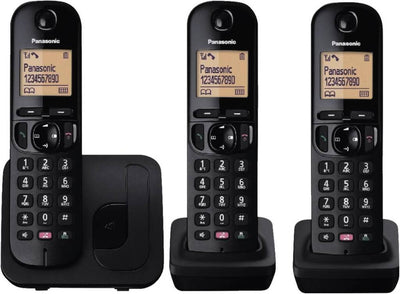 Panasonic kx-tgc253nlb trío telefónico negro