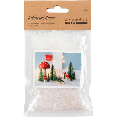 Neve artificiale Creative Company, glitter bianca, 50 gr 1 sacchetto