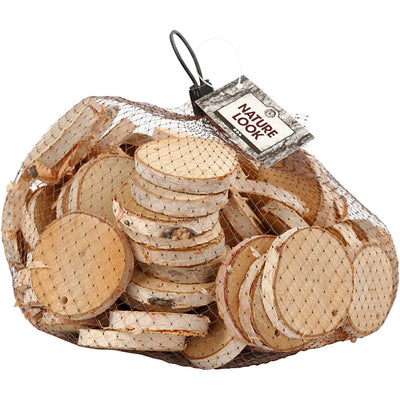 Creative Company Wooden Discs with Hole, 500 grammi