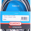 Kit de cable de freno universal Elvedes 1700 mm 2250 mm galvanizado - negro (en el mapa)