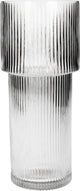 Vaso collezione HD stripe vetro 10,5x10,5x24,5cm