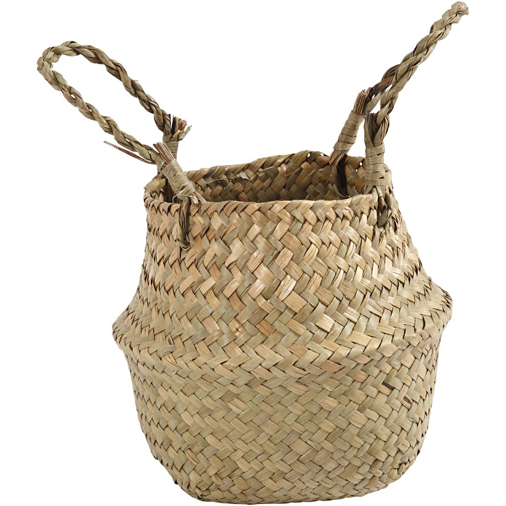 Cesta Creativ Company de algas marinas, h: 11 19 cm, f 20 cm, 1 unidad