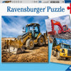 Ravensburger - Machinery de construcción en el trabajo del trabajo 3x49st.