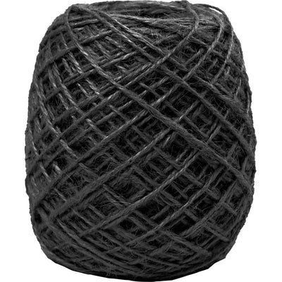 Creativ company canapa naturale, spessore 1-2 mm, nero, 1 rotolo da 150 m
