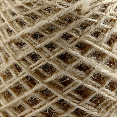 Canapa naturale dell'azienda Creativ, spessore 1-2 mm, naturale, 1 rotolo da 150 m