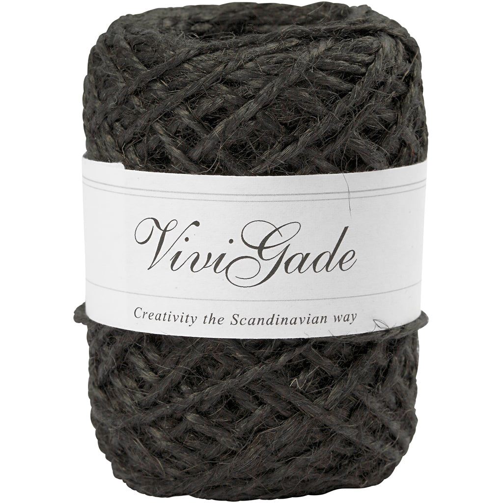 Canapa naturale Vivi gade, spessore 1-2 mm, nera, 30 m 1 rotolo