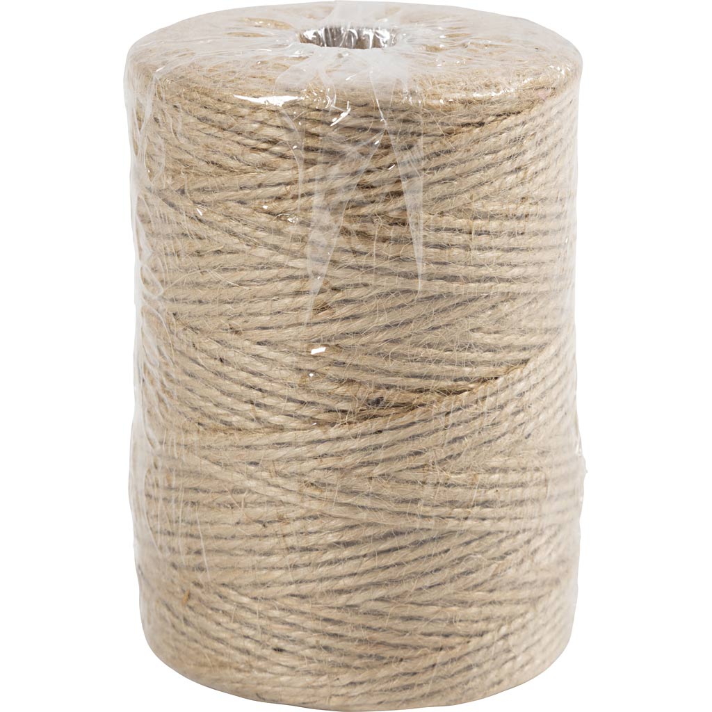 Creotime natuurlijk hennep touw 2mm, 190m