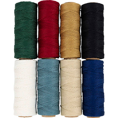 Cordón de bambú Creativ Company, grosor 1 mm, varios colores, 8x65 m 1 juego