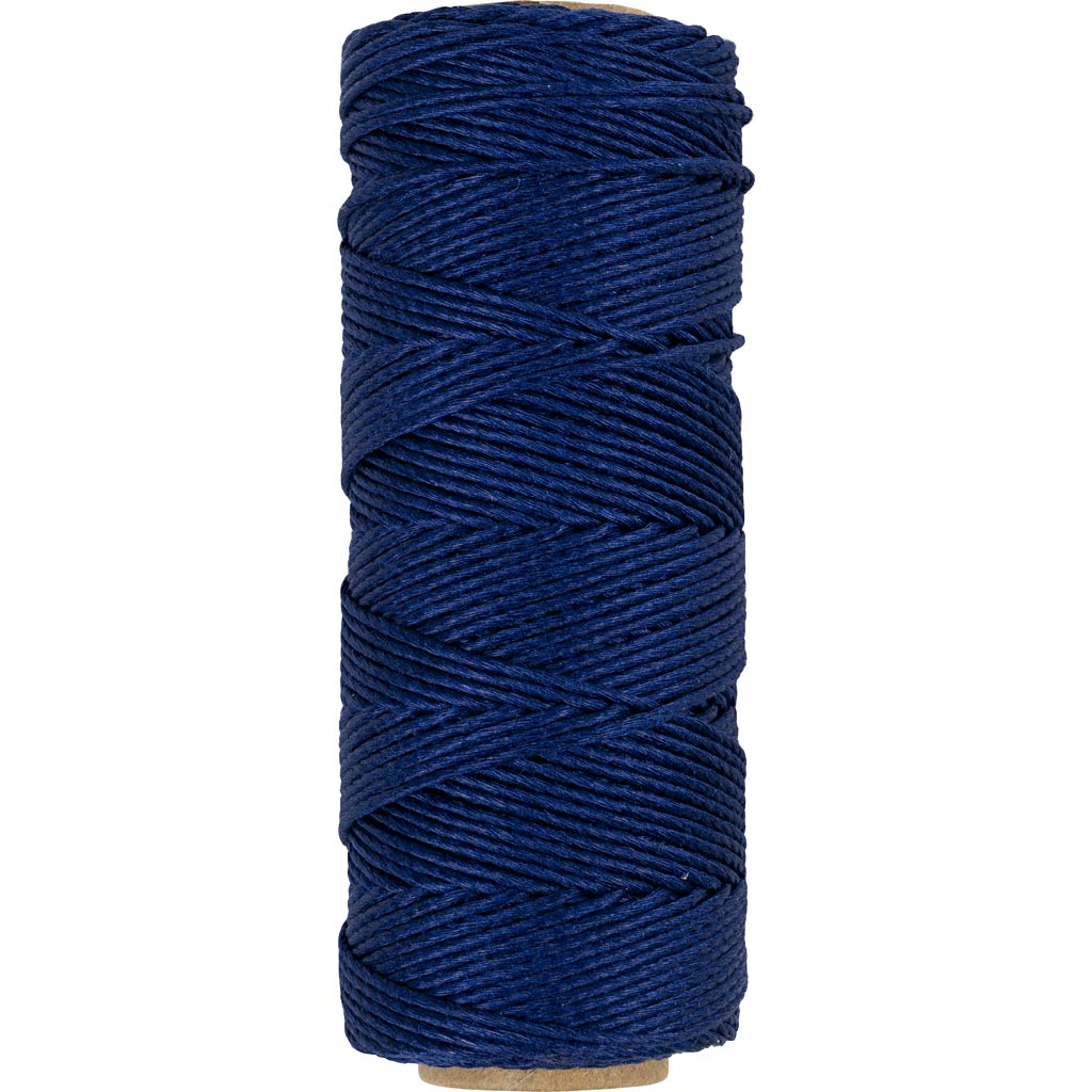 Creativ company cordón de bambú, grosor 1 mm, azul, 65 m 1 rollo