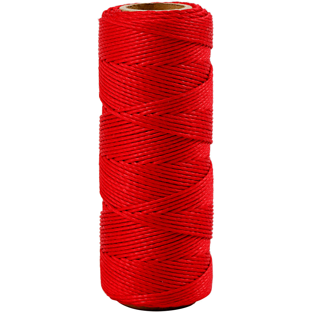 Creativ company bamboekoord, dikte 1 mm, rood, 65 m 1 rol