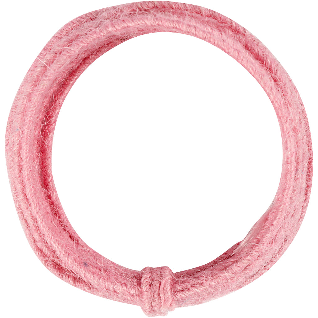 Creativ company cordón de yute, grosor 2-4 mm, rosa, 3 m 1 caja