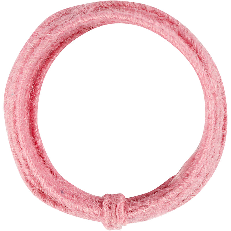 Creativ company cordón de yute, grosor 2-4 mm, rosa, 3 m 1 caja