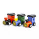 Mini tren de madera. fsc. 12 piezas. 3 ejes 3+