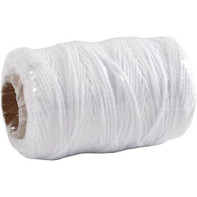 Creativ company cotton cord, thickness 1.1 mm, white, 50 m 1 roll