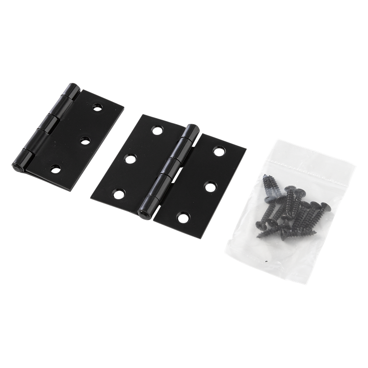 Mack 1071167 - 2 cerniere quadre nere h63 x l63 mm | 5 pezzi