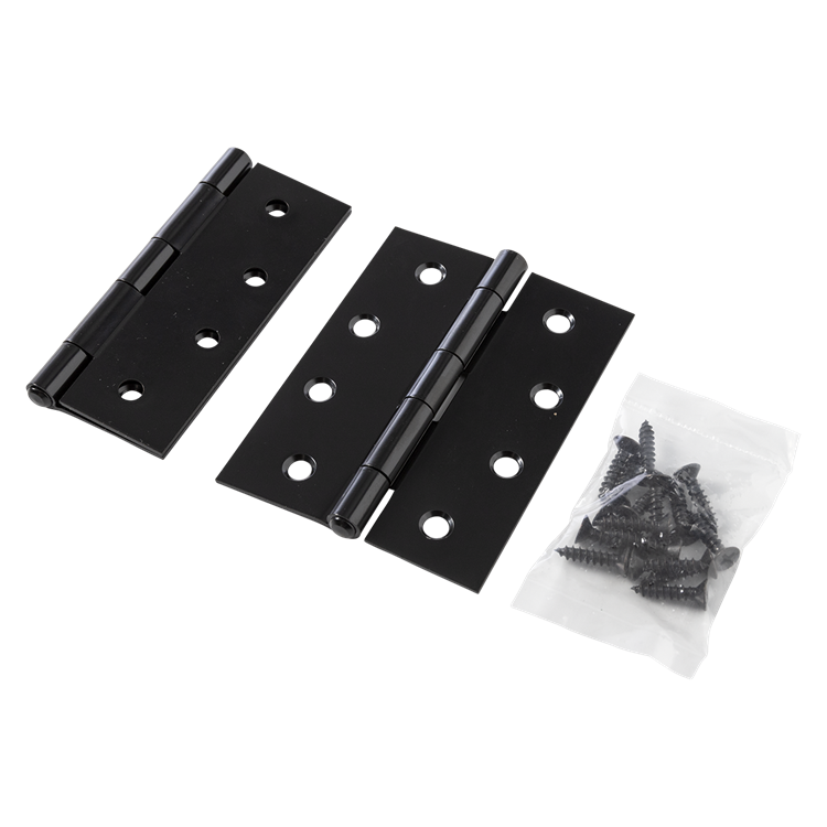 Mack 1071172 - 2 cerniere pesanti nere h 100 x l 75 mm | 5 pezzi