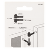 Mack 1071182 - 2 cerniere per mobili zincate ø 9 x 23 mm | 5 pezzi