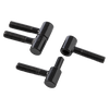 Mack 1071183 - 2 cerniere per mobili forate nere ø 9 x 23 mm | 5 pezzi