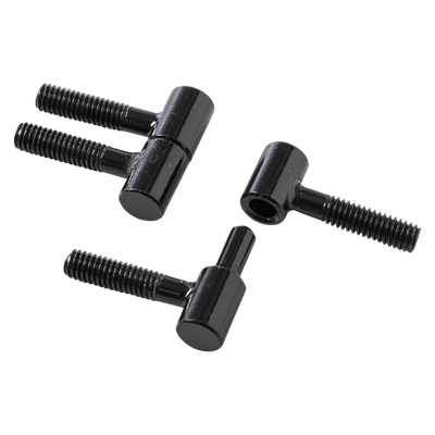 Mack 1071183 - 2 cerniere per mobili forate nere ø 9 x 23 mm | 5 pezzi