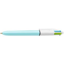 Penna a sfera bic supporto in plastica medio 0,4 mm pulsante a 4 colori