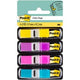 Indice mini post-it 12,7x43,7mm giallo, viola, rosa, turchese 140 pezzi