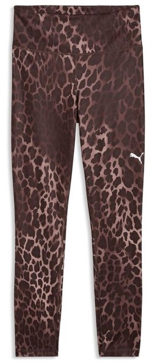Puma w tad essential spotted haze tight - hw 7 8 dames sportlegging - chocolate brown
