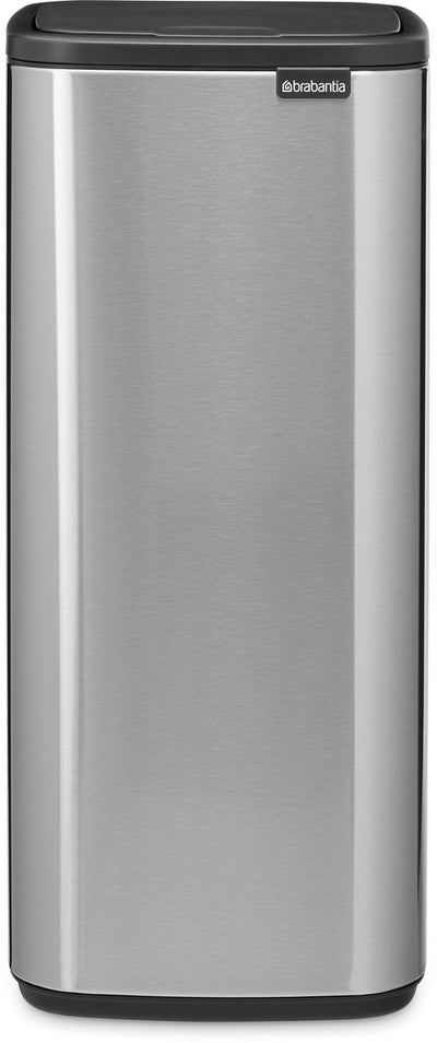 Pattumiera Brabantia bo touch bin - 30 litri - acciaio opaco anti-impronta