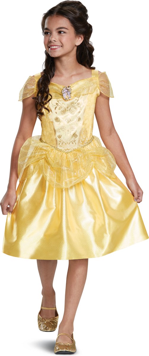 Disfraz princesa disney - la bella bestia, belle classic, talla s (5 - 6 años), niña