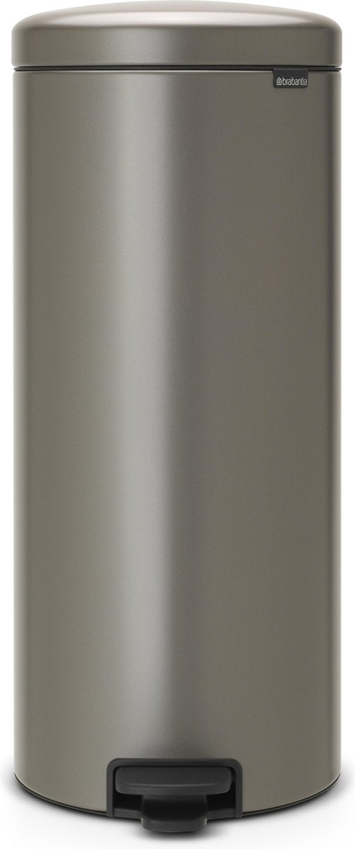 Papelera de pedal Brabantia de 30 litros con cubo interior de plástico platino