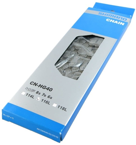 Collar Shimano HG40 6 7 8V 116 Schakels - Gray