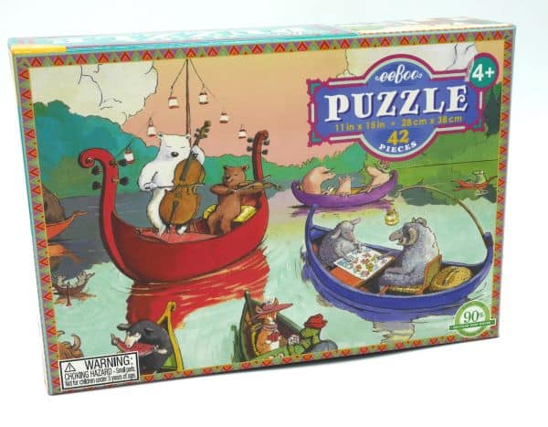 Pescita puzzle sul lago 42 pezzi