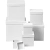 Scatole quadrate Creativ company, quadrate, h: 7,5+10+13+15+18+20+23 cm, dimensioni 7,5+10+13+15+18+20+23 cm, bianco, 7 pezzi 1 set