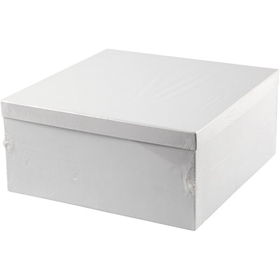 Cajas de empresa Creativ en caja expositora, h: 5 cm, p 10-12 cm, blanco, 27 piezas 1 caja
