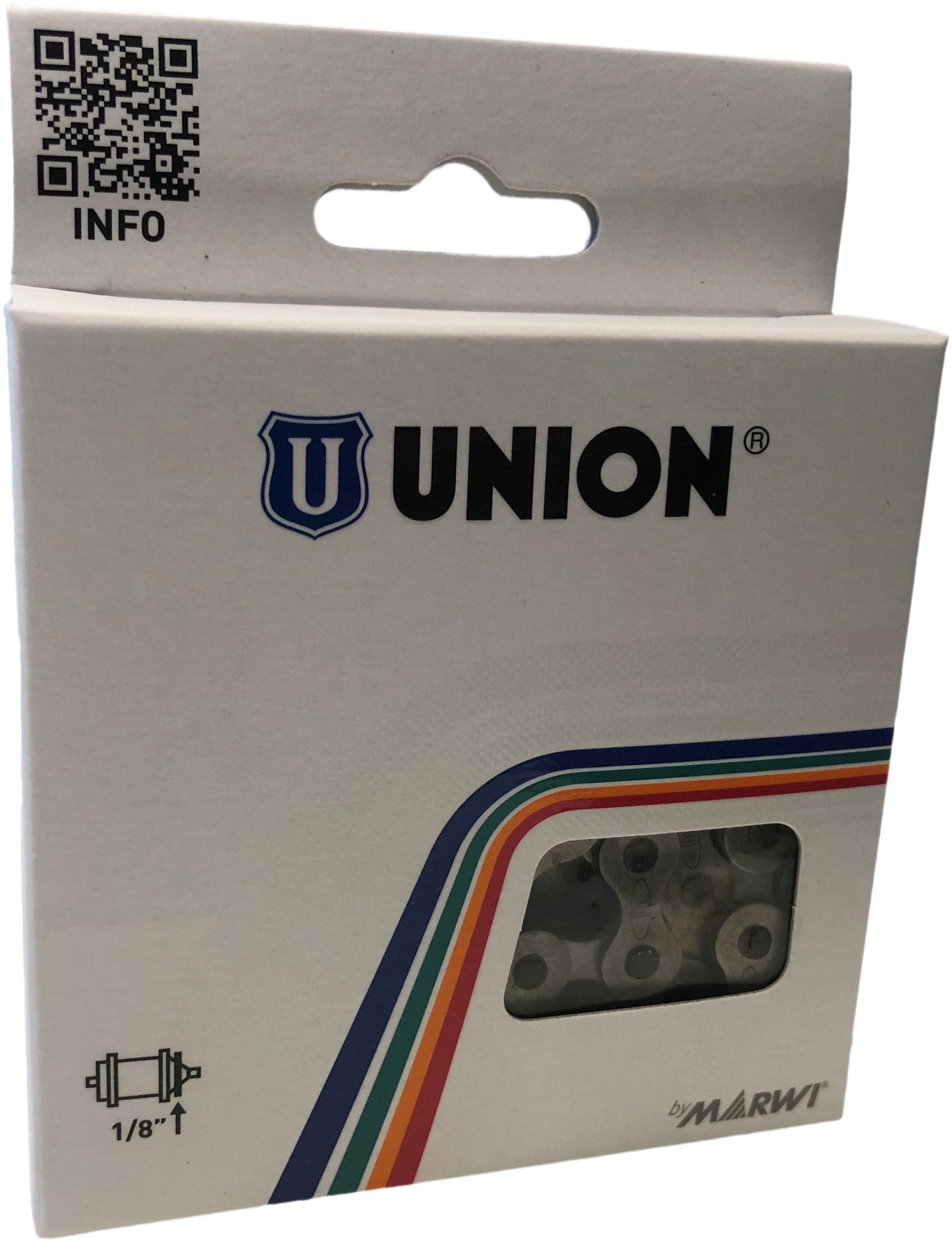 Union Anti Roes Fietsketting 1 2x1 8 - 112 schakels - Titanium Grijs