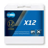 KMC X12 Cadena de bicicletas EPT 126 enlaces - Gray