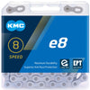 KMC Ketting 6 7 8 speed E8 EPT 122 schakels zilver