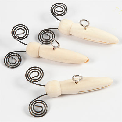 Creativ company cuerpos de mariposa, l: 5,5 cm, d 15 mm, 5 piezas 1 caja