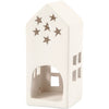 Creativ company portavelas, h: 16 cm, dimensiones 7x7 cm, blanco, 8 piezas 1 caja