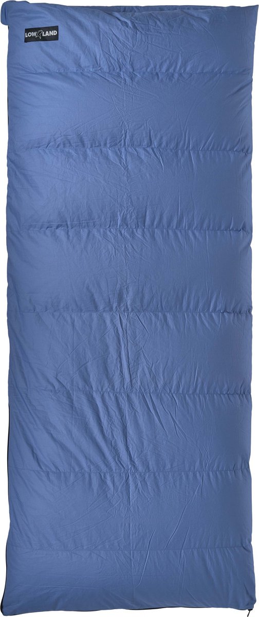 Sacco a pelo in piuma da esterno Lowland - junior - 160 x 70 cm - blu - piumino - cotone