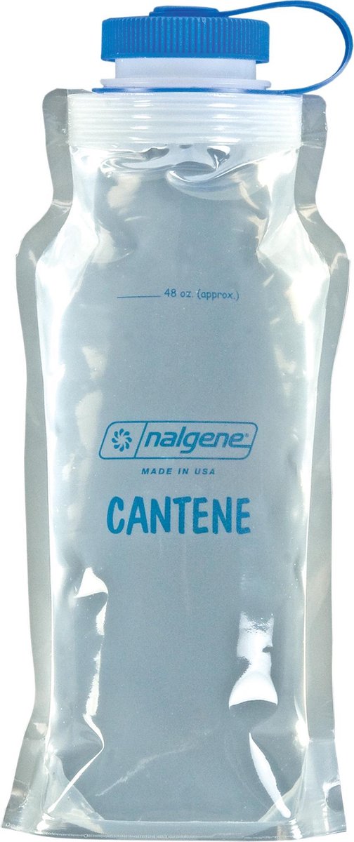 Nalgene - cantina multicapa - botella de boca ancha - botella para beber - botella de agua - a prueba de fugas - ligera - 1500 ml - plástico gris