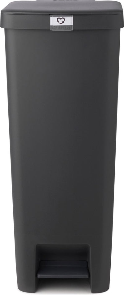 Brabantia stepup prullenbak - 40 l - dark grey