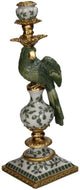 Hd collection kaarsenhouder vogel polyresin 13x13x39cm