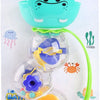 Jugar a caballo de sandilla nilo con tazas de succión