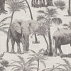 Rivestimenti murali olandesi da parati olandese Elefante Elefante Grove Carbone colorato