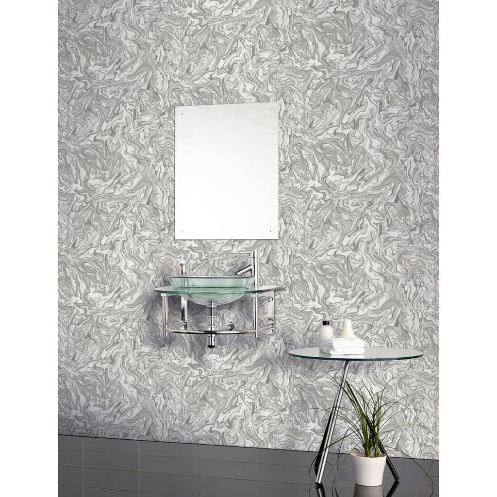 Rivestimenti murali olandesi da parati olandese wallpaper liquido marmo grigio