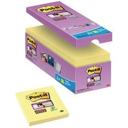 Blocco note autoadesivo post-it 16 x 90 fogli 76 x 76 mm bianco canarino
