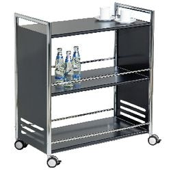 Carrello portavivande Abi 3 basi 70x40x84cm nero