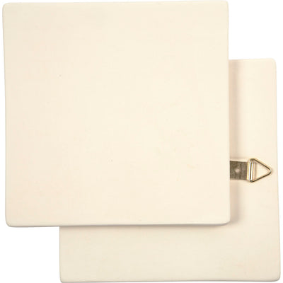 Azulejo artístico Creativ Company, medidas 13x13 cm, grosor 7 mm, blanco, 1 pieza