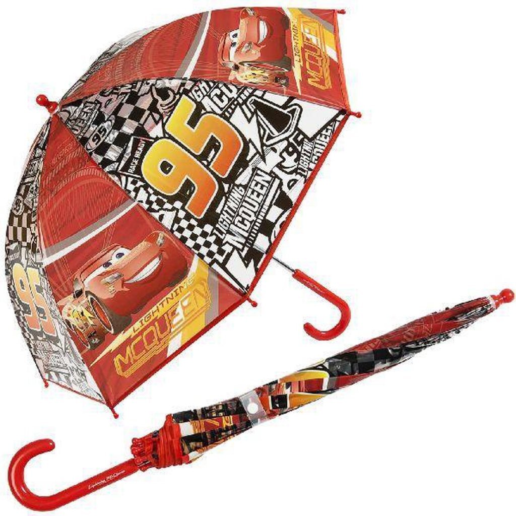 Paraguas infantil disney cars rojo negro